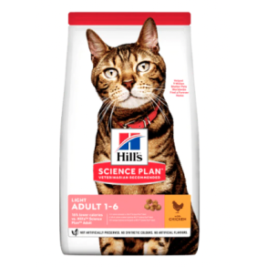 HILL'S Light Adult Kattefoder med Kylling - 1,5 kg, 3 kg eller 7 kg