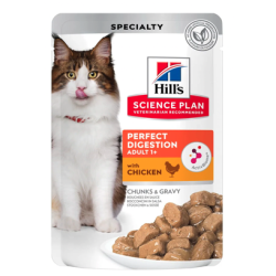 Hill's Perfect Digestion Adult 1+ kattefoder - 1,5 kg, 3 kg, 7 kg eller 12 x 85 g vdfoder