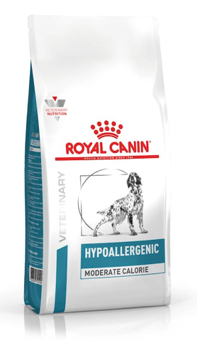 Amfibiekøretøjer fuzzy Kunstig Royal Canin Hypoallergenic Moderate Calorie til hund - 7 eller 14 kg -  Sygdoms diæter - Dyrenes Webshop