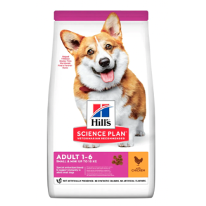 HILL'S SCIENCE PLAN Small & Mini Adult hundefoder med kylling - 1,5 kg, 3 kg eller 6 kg.