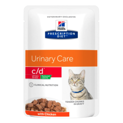 Hill's Feline c/d Reduceret kalorieindhold - 1,5 kg, 3 kg, 8 kg eller 12 x 85 g vdfoder