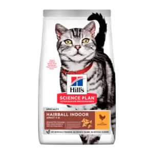 HILL'S Hairball Indoor Adult Kattefoder med Kylling - 1,5 kg, 3 kg eller 7 kg