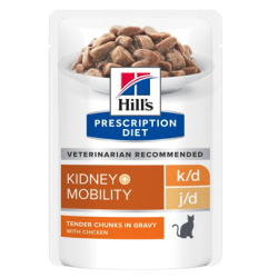 Hill's Feline k/d + Mobility - 1,5 kg, 3 kg eller 12 x 85 g breve