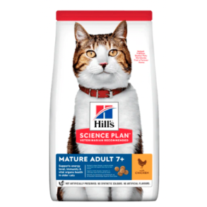 Hills Mature Adult Kattefoder med Kylling - 1,5 kg, 3kg eller 7 kg