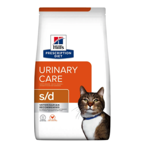 Hill's Feline s/d - 1,5 kg, 3 kg, 24 x 156 vdfoder eller 12 x 85 g portions breve vdfoder