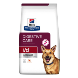 Hill's i/d trfoder til hunde med kylling - 1,5 kg, 4 kg, 12 kg eller 360 g dser.