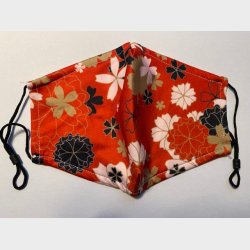 Bld lkker stof ansigtsmaske - 2-lags, med lomme til filter og i festlige farver.