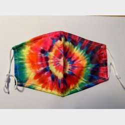 Bld lkker stof ansigtsmaske - 2-lags, med lomme til filter og i festlige farver.