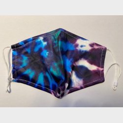 Bld lkker stof ansigtsmaske - 2-lags, med lomme til filter og i festlige farver.