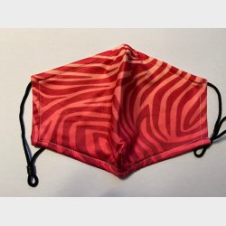 Bld lkker stof ansigtsmaske - 2-lags, med lomme til filter og i festlige farver.