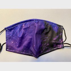 Bld lkker stof ansigtsmaske - 2-lags, med lomme til filter og i festlige farver.