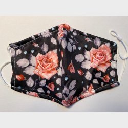 Bld lkker stof ansigtsmaske - 2-lags, med lomme til filter og i festlige farver.