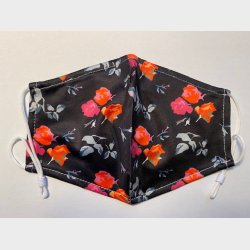 Bld lkker stof ansigtsmaske - 2-lags, med lomme til filter og i festlige farver.