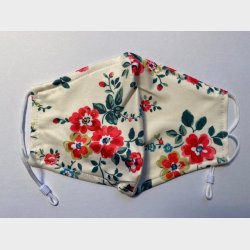 Bld lkker stof ansigtsmaske - 2-lags, med lomme til filter og i festlige farver.