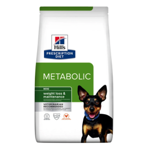 Hill's Metabolic Mini trfoder til hunde med kylling - 1 kg, 3 kg, 6 kg eller 9 kg.
