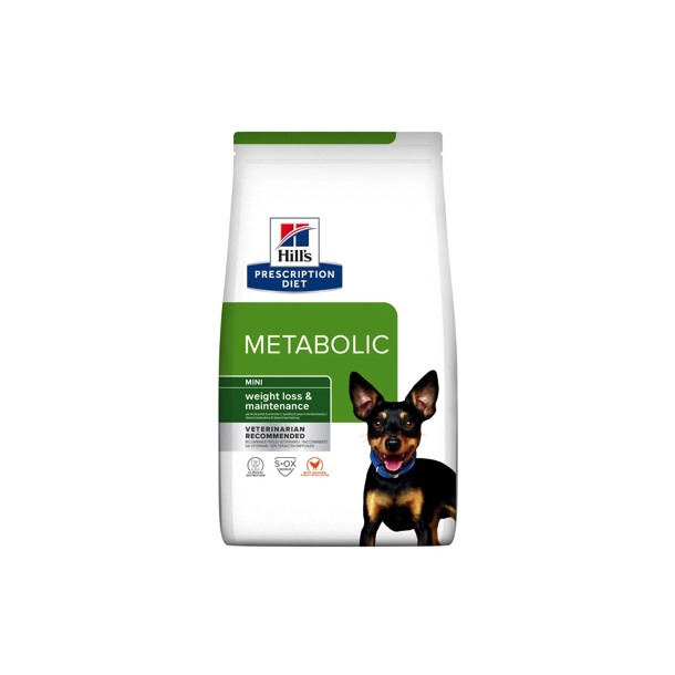 Hill's Metabolic Mini trfoder til hunde med kylling - 1 kg, 3 kg, 6 kg eller 9 kg.
