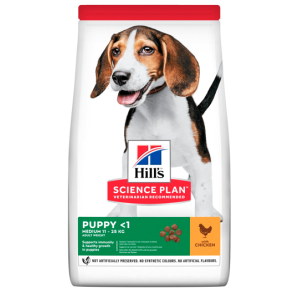 HILL'S SCIENCE PLAN Puppy Medium med kylling - 2,5 eller 12 kg
