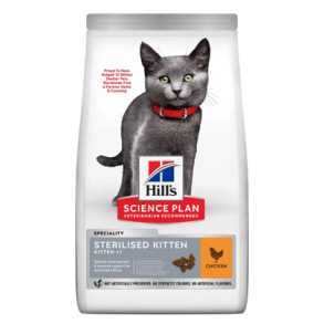 HILL'S SCIENCE PLAN Sterilised Kitten med Kylling - 1,5 kg, 3kg, 7kg eller 10 kg.